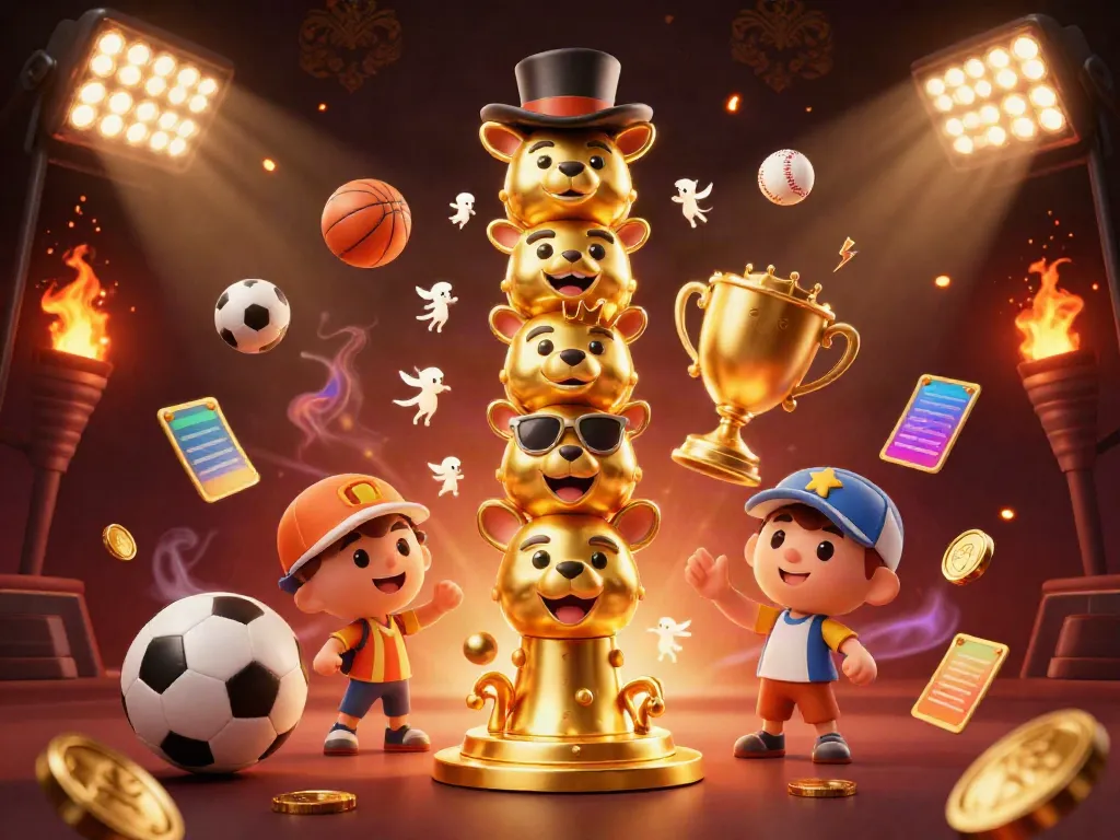 Experience the thrilling world of xoilac with dynamic sports betting showcased through vibrant characters and elements.